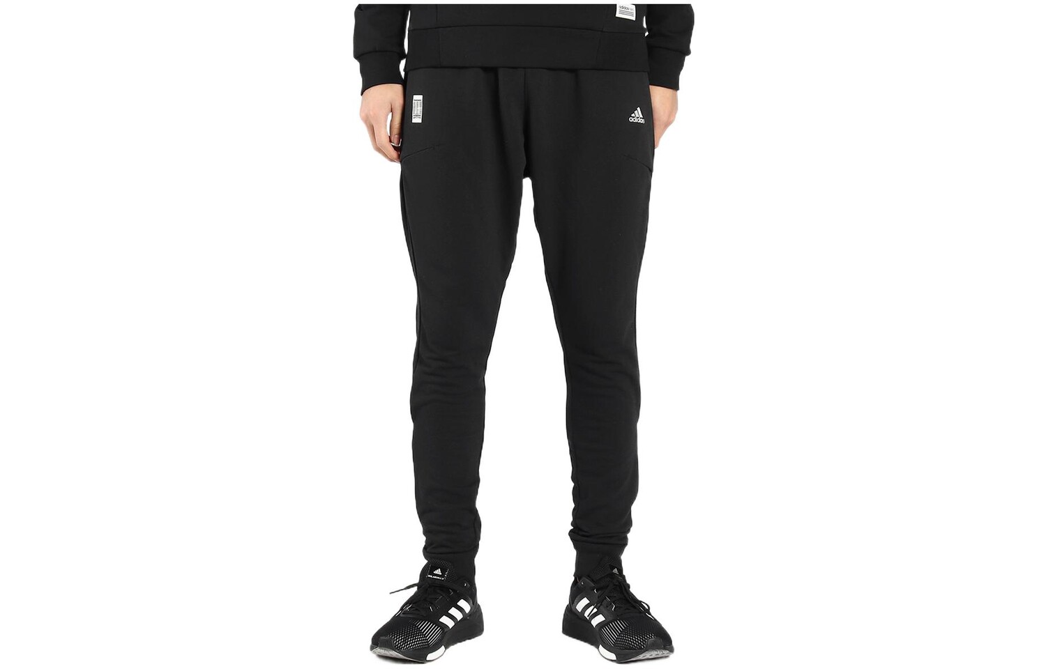 

Трикотажные спортивные штаны мужские черные Adidas, черный