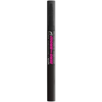 

NYX Professional Makeup Longwear Vegan Тонированный жидкий гель для бровей Zero to Brow 12 Черный 1 мл
