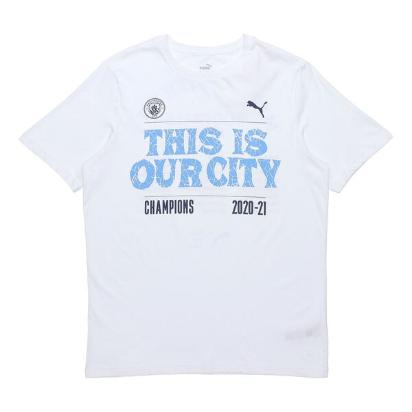 

Футболка manchester city 20/21 winner t-shirt 'white' Puma, белый