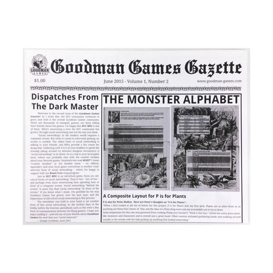 

Том. 1, №2 – июнь 2015 г., Goodman Games Gazette