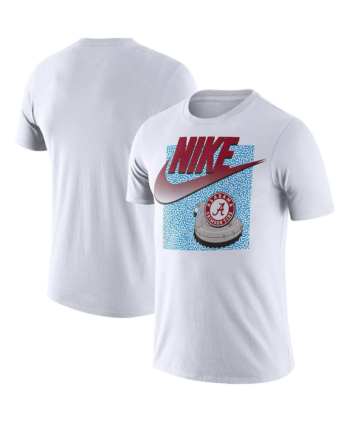 

Мужская белая футболка Alabama Crimson Tide с галочкой Spring Break Nike, Белый, Мужская белая футболка Alabama Crimson Tide с галочкой Spring Break Nike