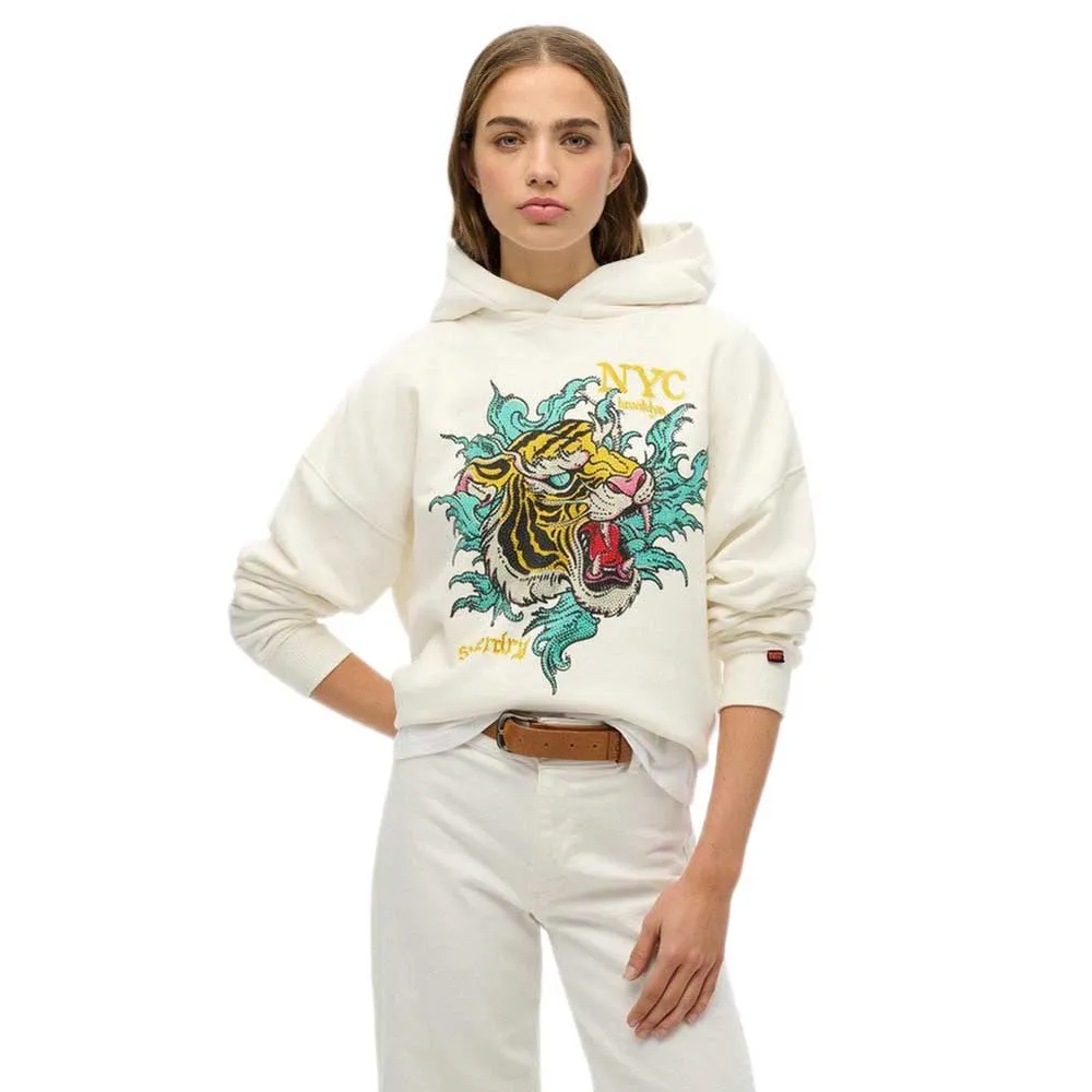 

Худи Superdry Neo Trad Tattoo Relaxed Fit, бежевый