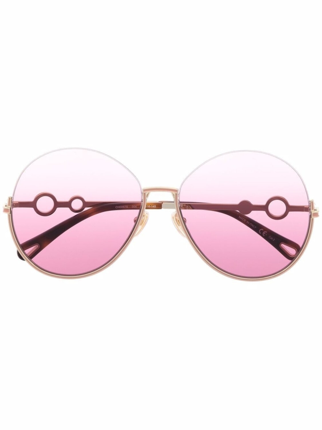 

Chloé Eyewear солнцезащитные очки Sofya в круглой оправе, золотистый