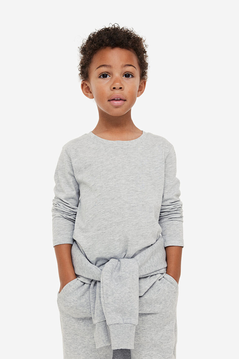 

Футболка с длинными рукавами H&M, серый