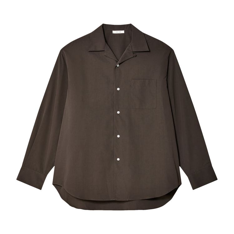 

Рубашка The Row Anthony Shirt Brown, коричневый