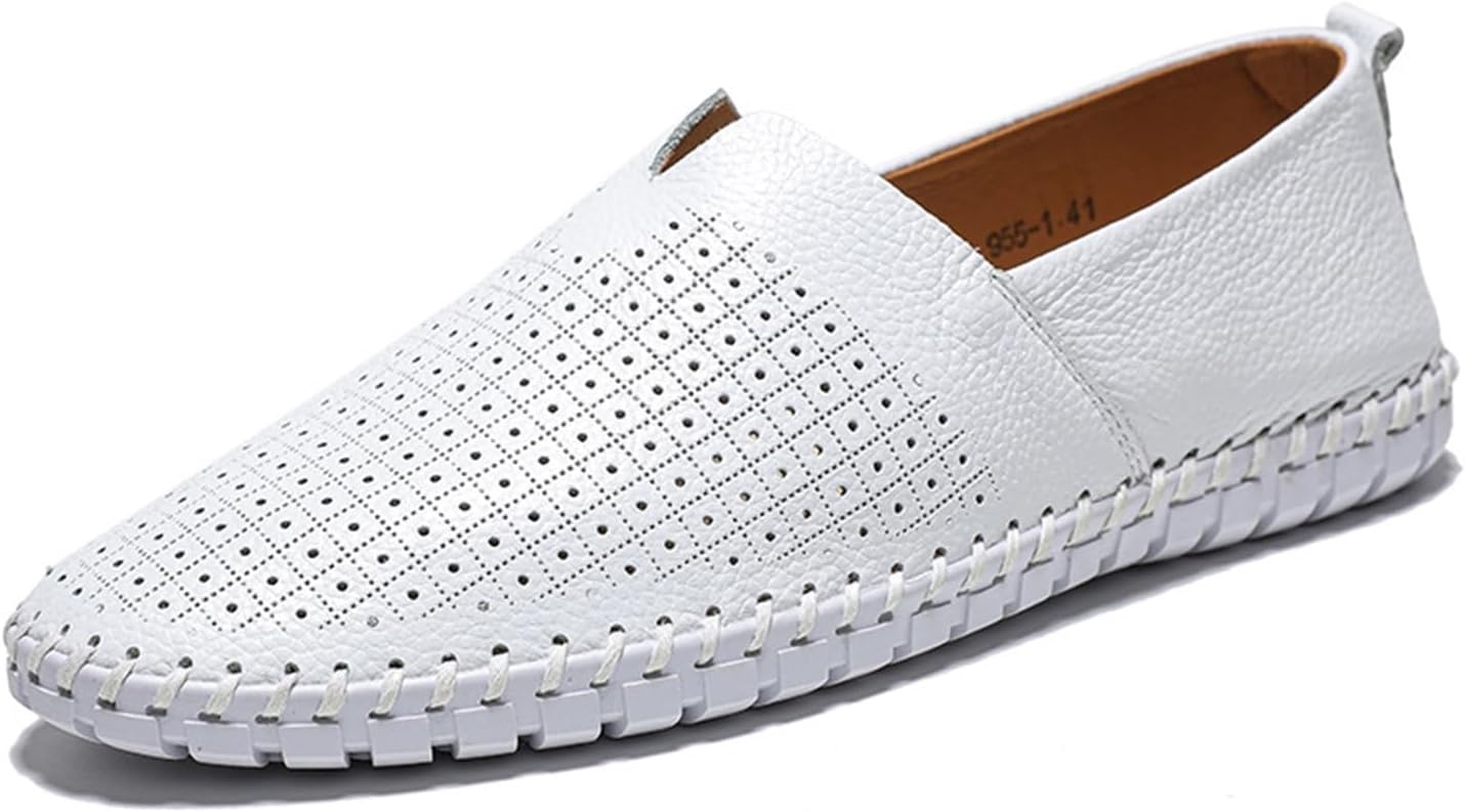 

Мужские лоферы, повседневные слипоны, легкие и удобные, для бизнеса, офиса и прогулок Generic, белый