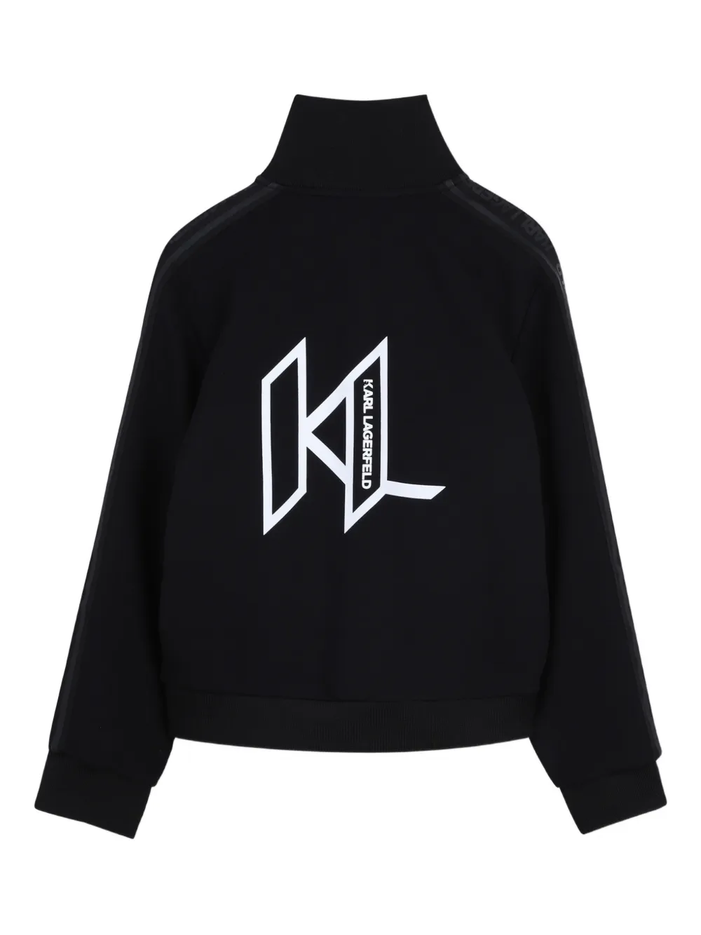 Свитер на молнии Karl Lagerfeld Kids, черный — фото 2