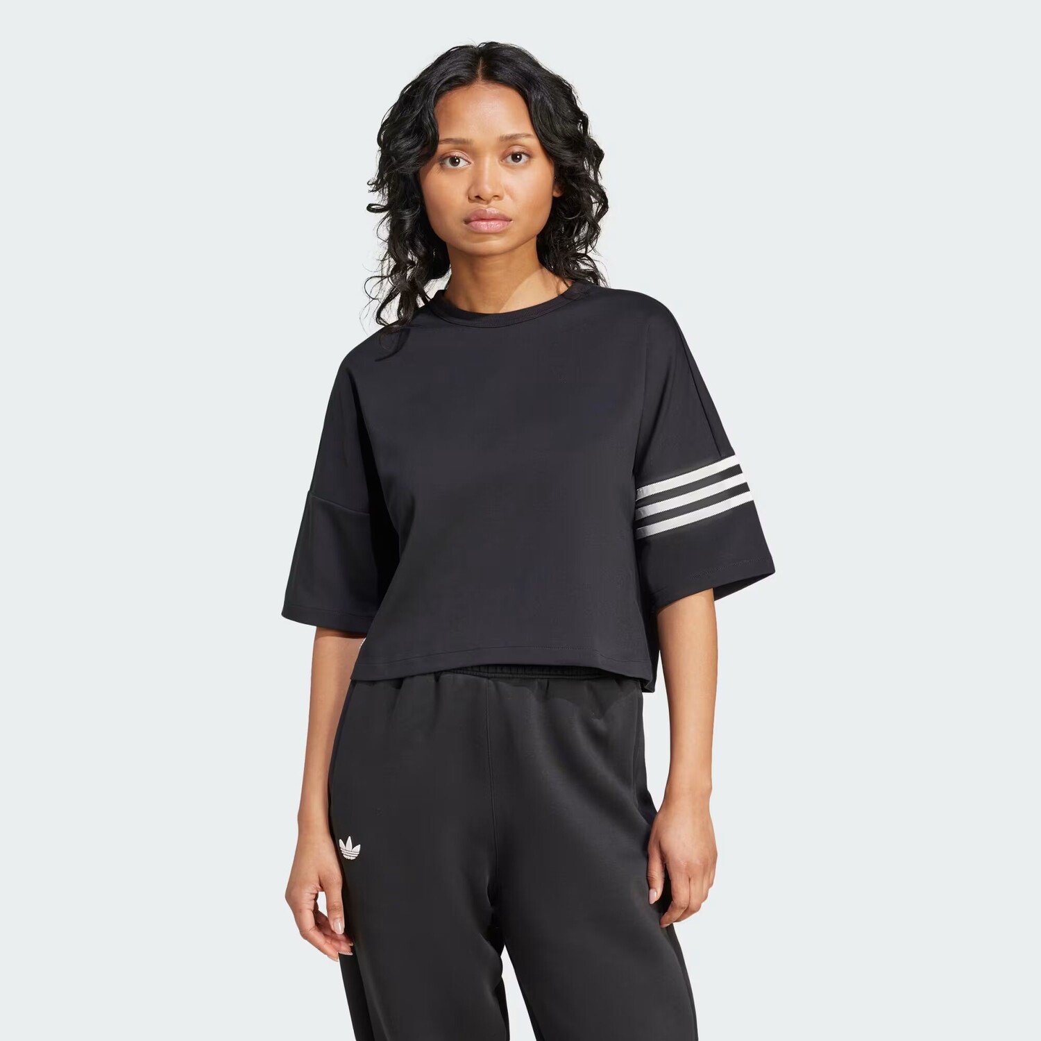 

Футболка Adicolor Neuclassics Adidas, цвет Black/Cloud White