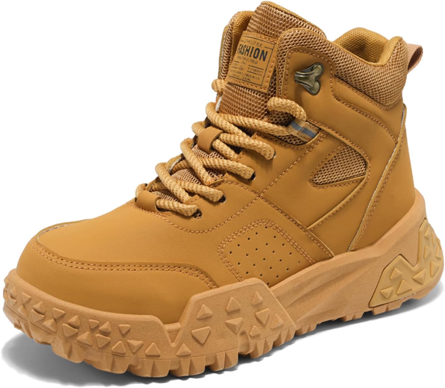 

Мужские высокие модные кроссовки Ботинки для пеших прогулок Повседневные спортивные прогулочные туфли Объемные кроссовки Spwagym, Brown-9