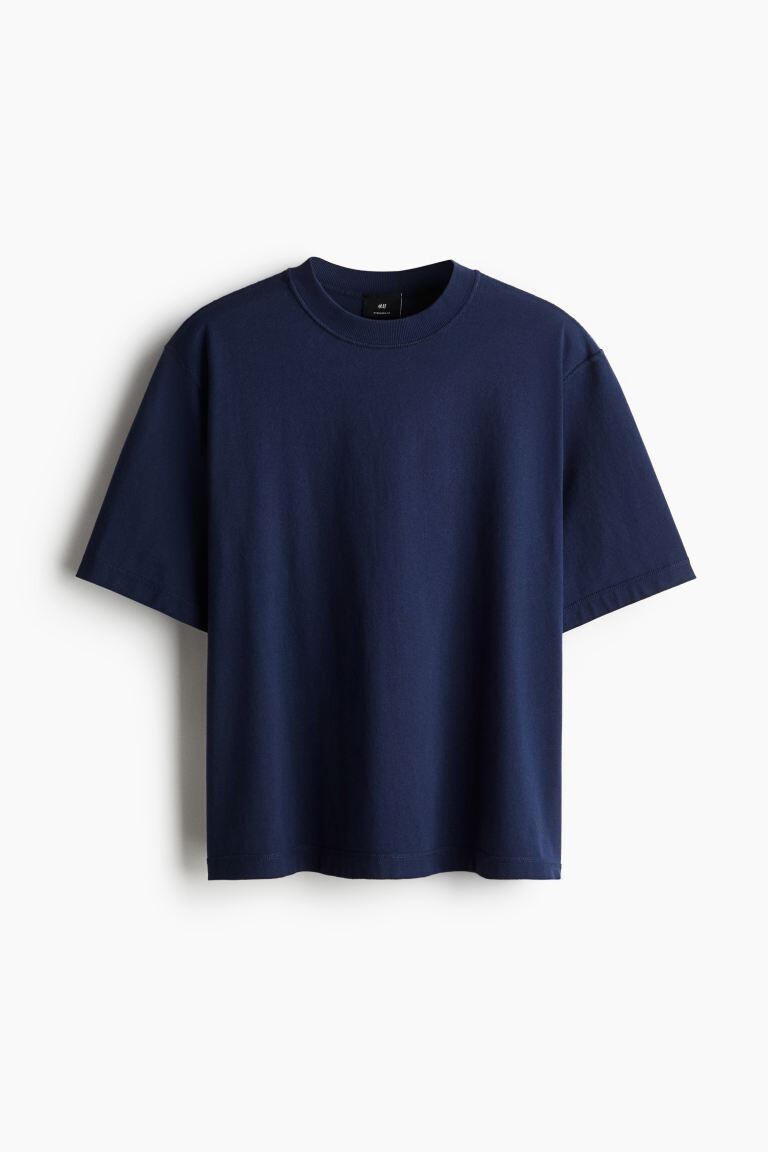 

Свободная футболка с потертым эффектом H&M, синий
