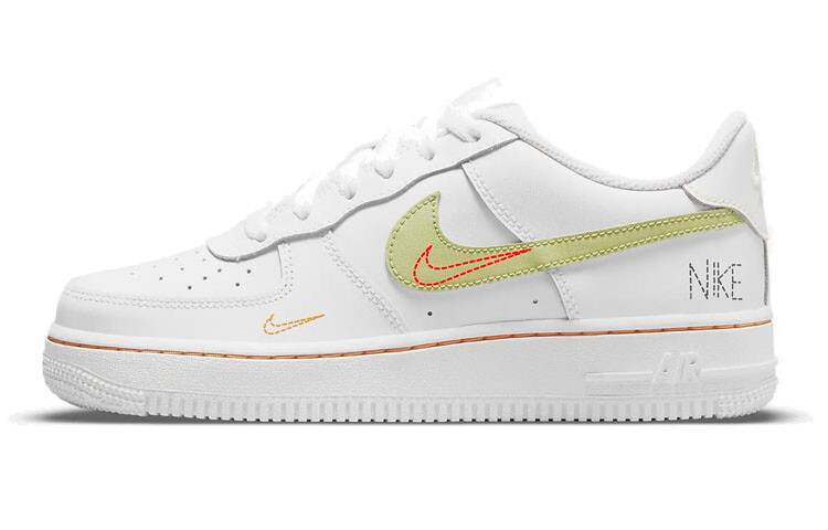 

Кроссовки Nike Air Force 1 LV8 'White Green Orange' GS