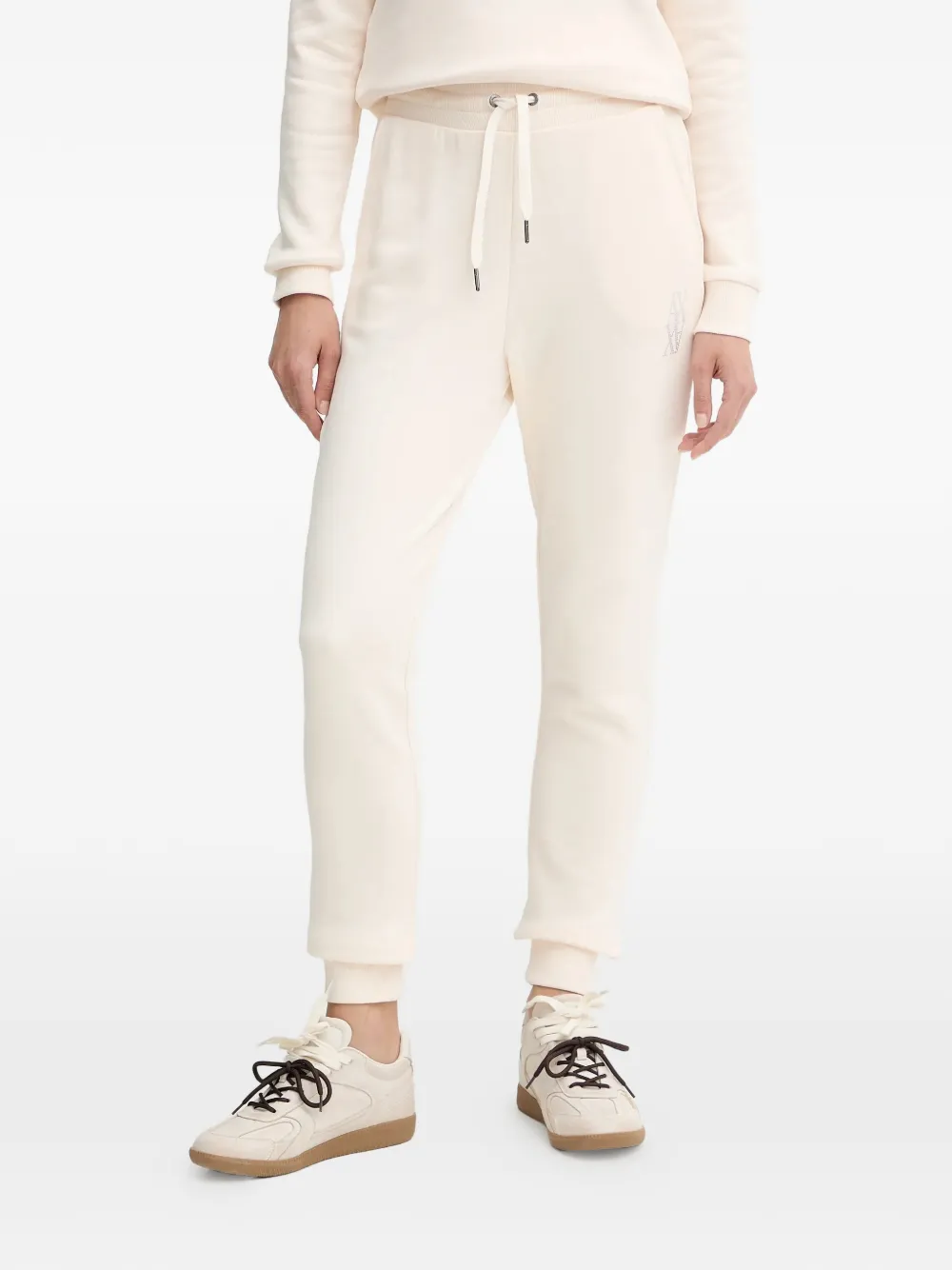 

Спортивные штаны с логотипом и кулиской Armani Exchange, бежевый