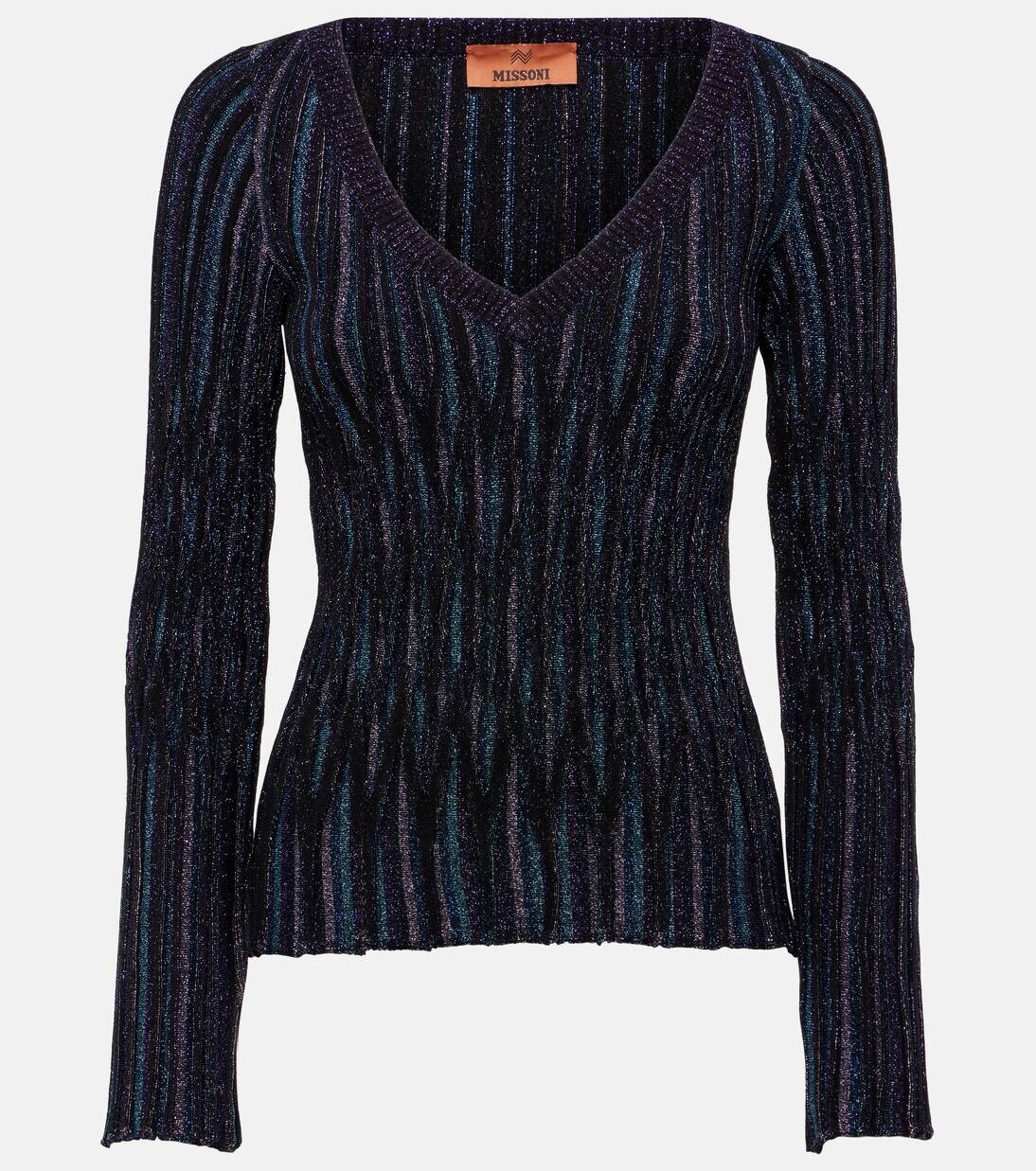 

Свитер из ламе Missoni, цвет dark tones multicolor