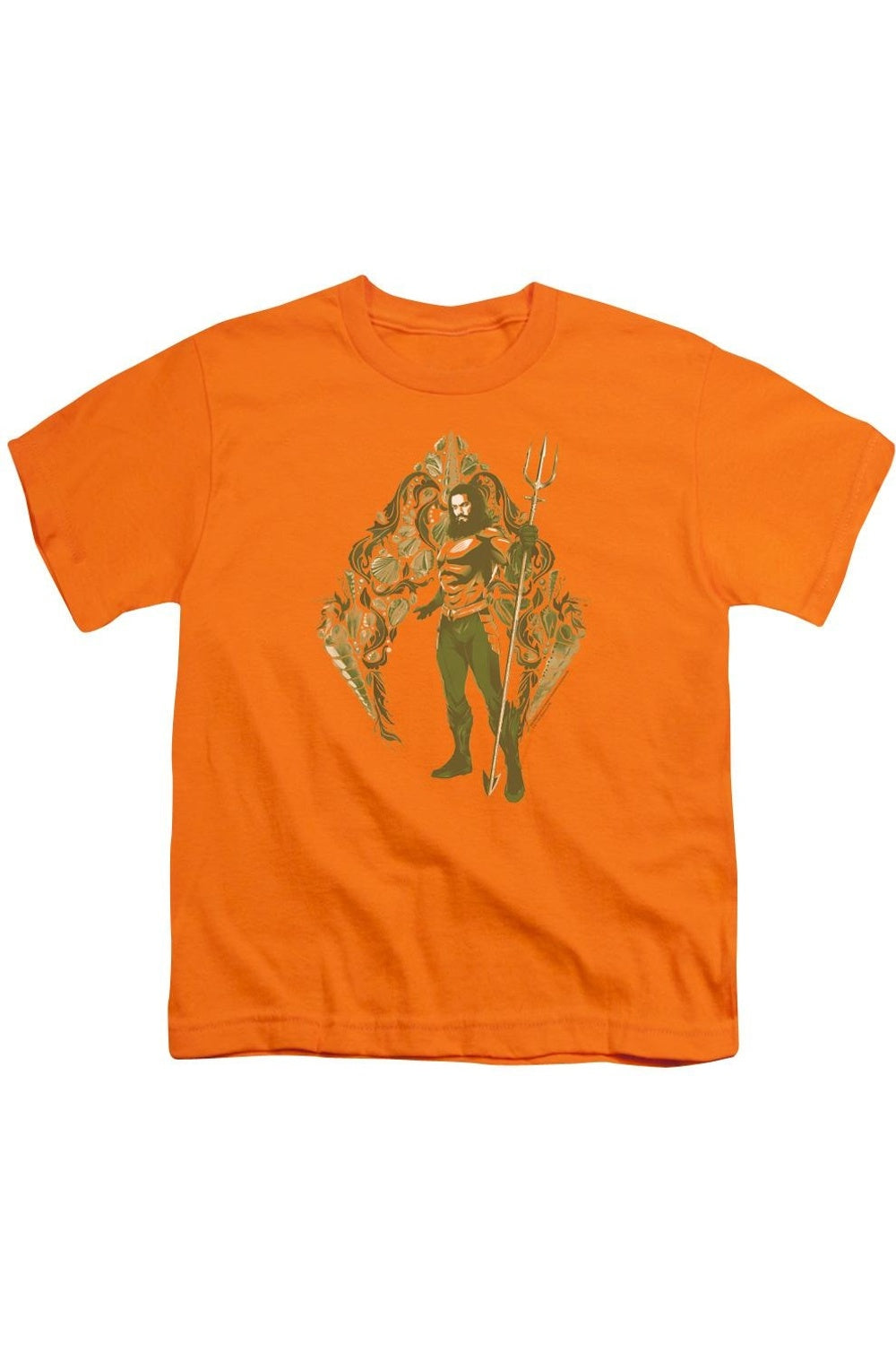 

Футболка с коротким рукавом для детей "Aquaman Movie Shells" Gildan, оранжевый