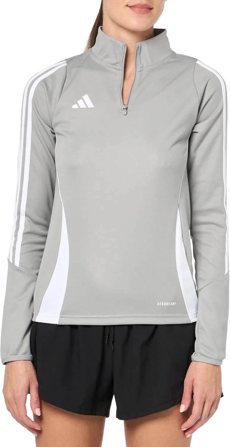 Тренировочная куртка slim fit AEROREADY adidas, Team Mid Grey/White