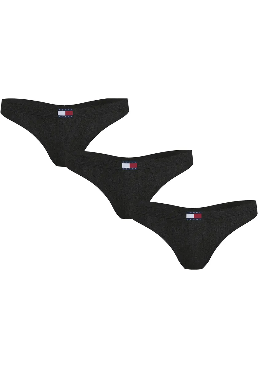 

Трусики Tommy Hilfiger Underwear "3P CLASSIC THONG (EXT SIZES)" (в упаковке 3 шт.), с логотипом Tommy Jeans, черный