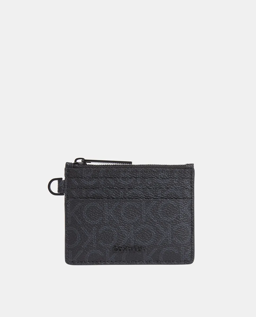 

Картхолдер с монограммой Calvin Klein, черный