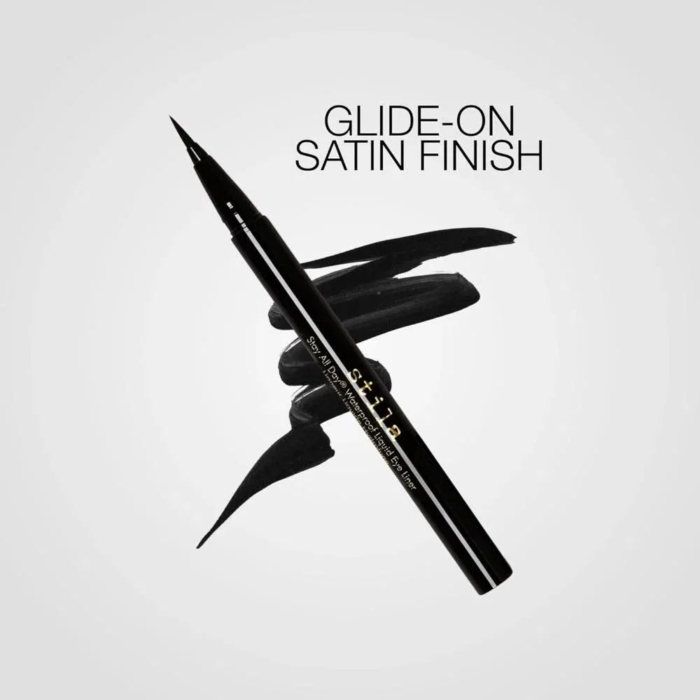 Водостойкая жидкая подводка для глаз Stay All Day Waterproof Liquid Eye Liner - Intense Black от Stila для женщин - 0,008 унции — фото 2