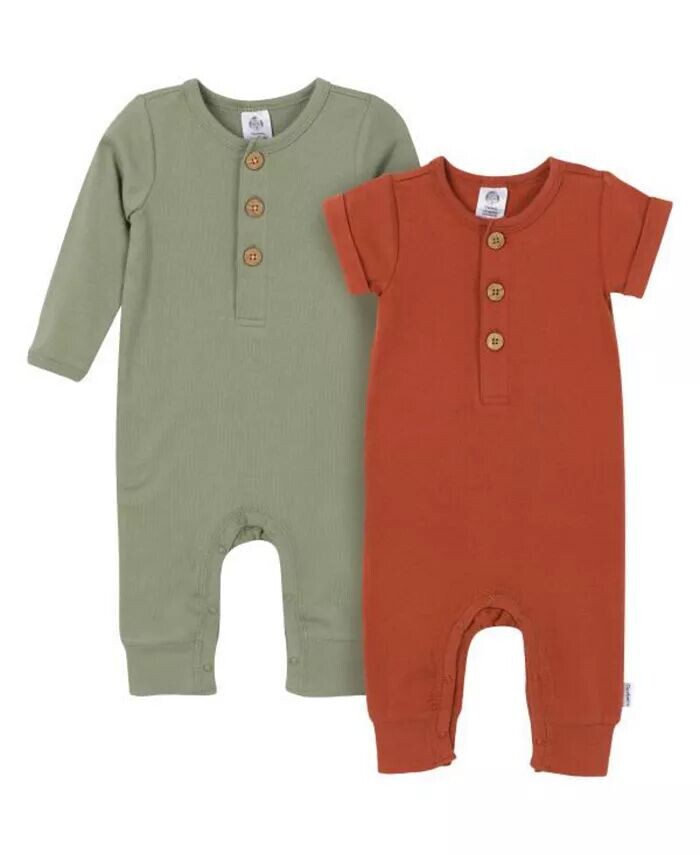 

Комплект из 2 длинных комбинезонов для маленьких мальчиков Gerber, зеленый