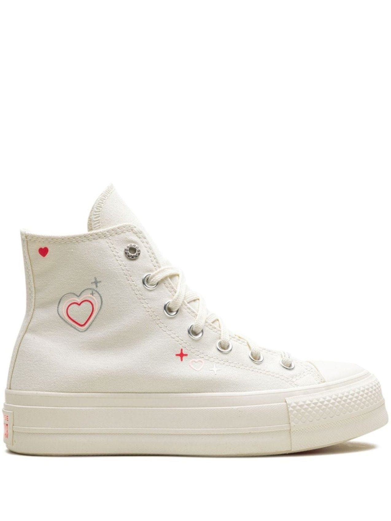 

Converse кеды Chuck Taylor All Star Lift Platform High Y2K Heart, белый