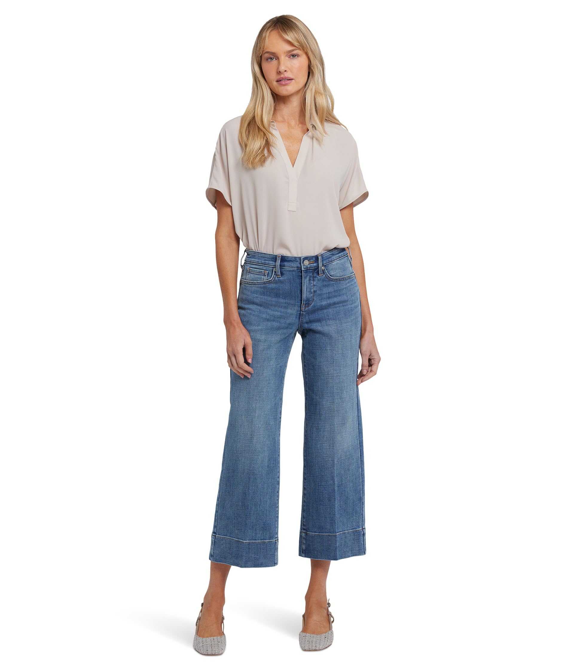 

Джинсы NYDJ Teresa Ankle 3" Hem Jeans in Majorca Bay, цвет Majorca Bay