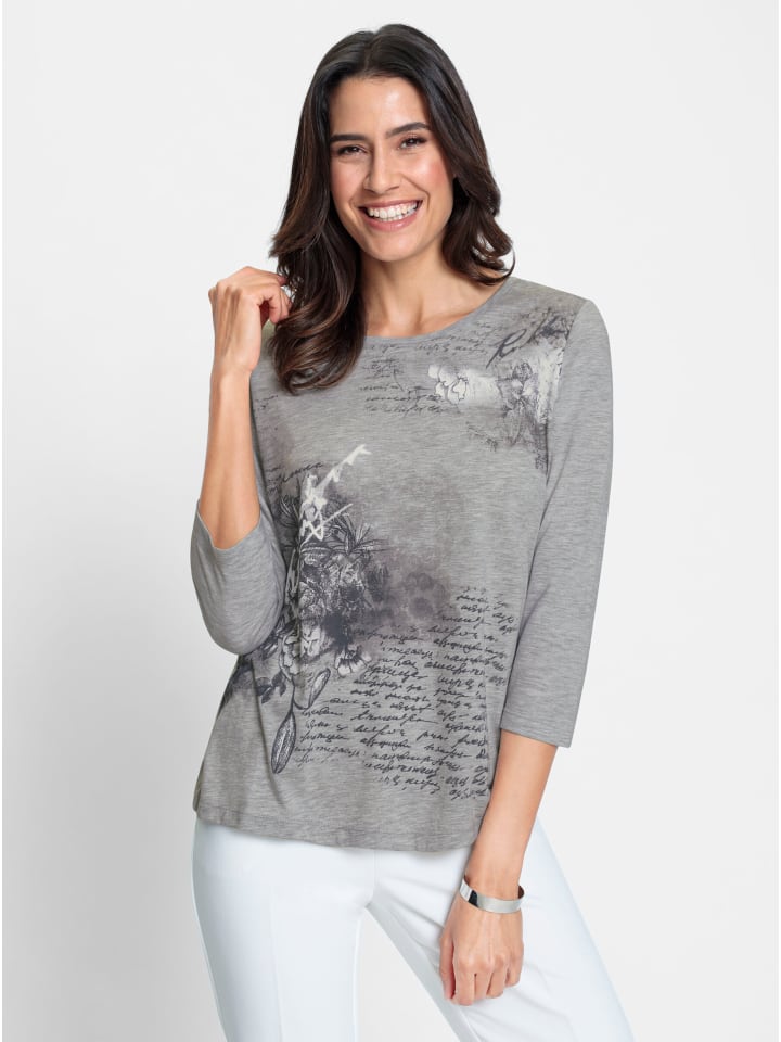 

Рубашка с рукавами 3/4 серого меланжевого цвета WITT WEIDEN