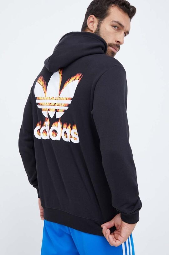 

Хлопковая толстовка adidas Originals, черный