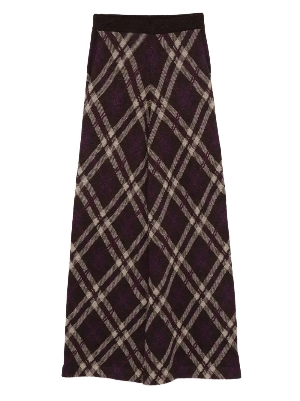 

Брюки палаццо в клетку тартан Eric Bompard, фиолетовый