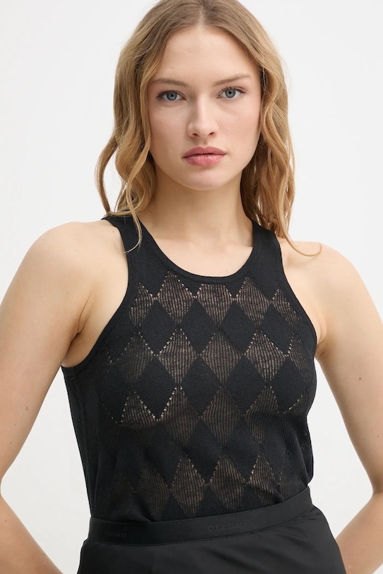 

Топ с добавлением льна Kismet Aeron, черный