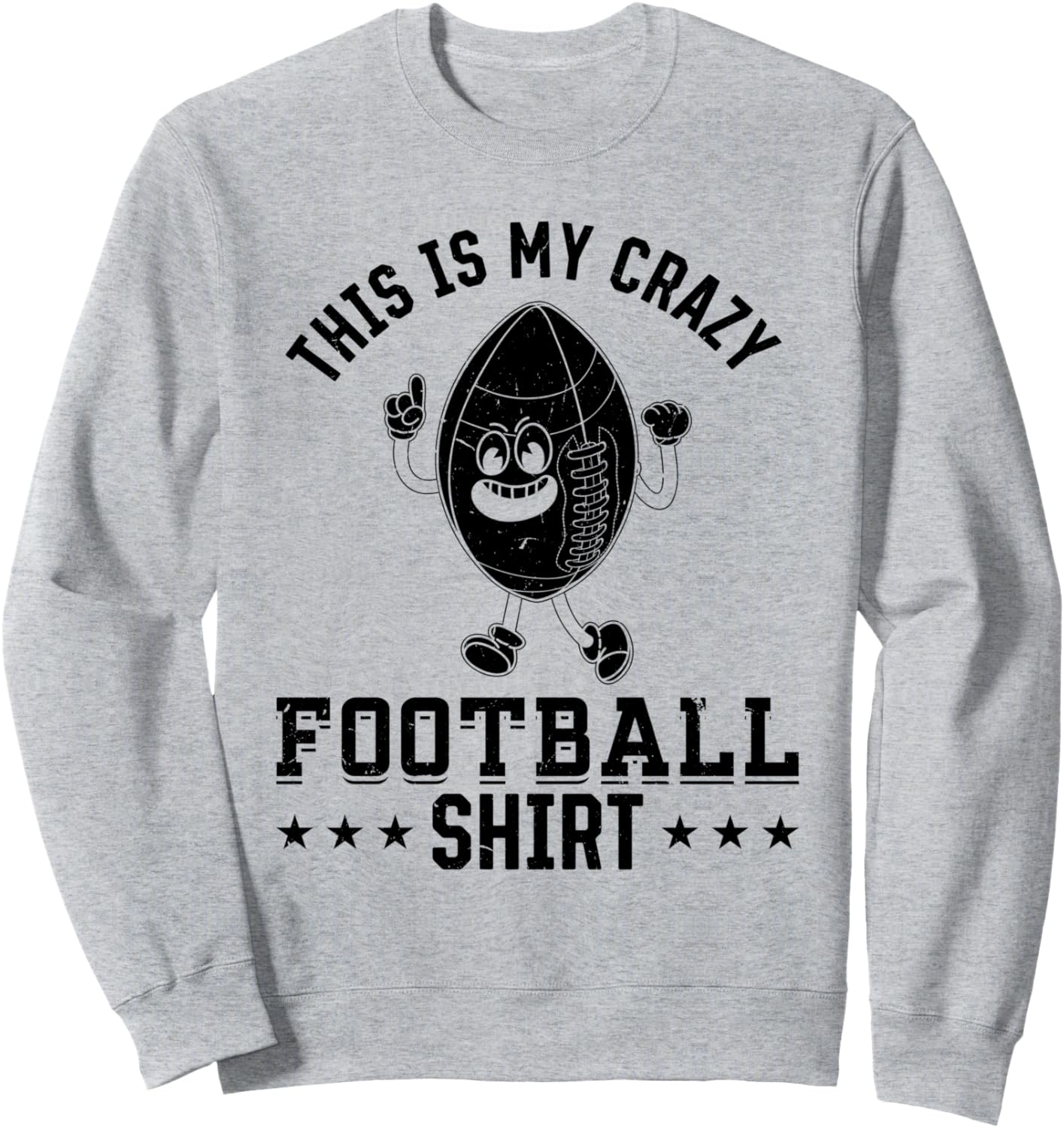 

Это моя сумасшедшая футбольная толстовка - сумасшедший футболист. Толстовка Crazy Football Player, серый