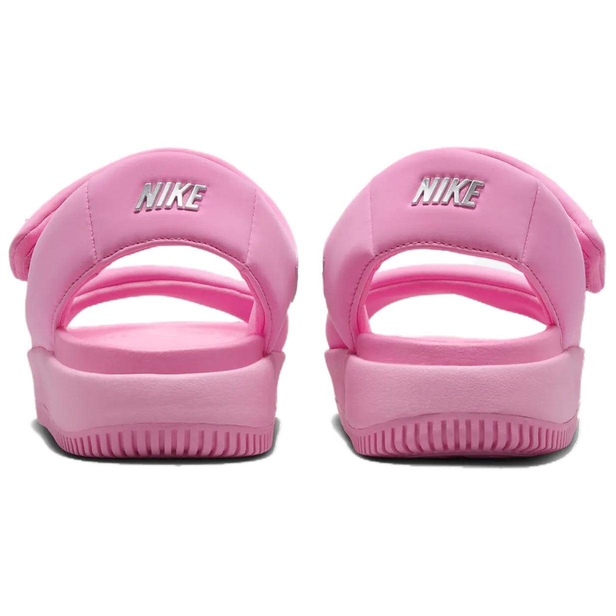 Сандалии Calm Beach женские Ярко-розовые / Ярко-розовые / Металлическое серебро Nike — фото 4
