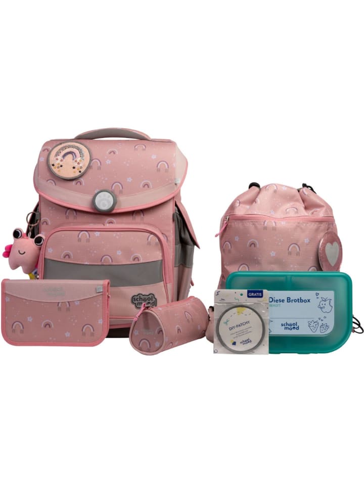 

SCHOOL-MOOD Набор из 7 школьных сумок Timeless Pro Rainbow в цвете «античная роза»