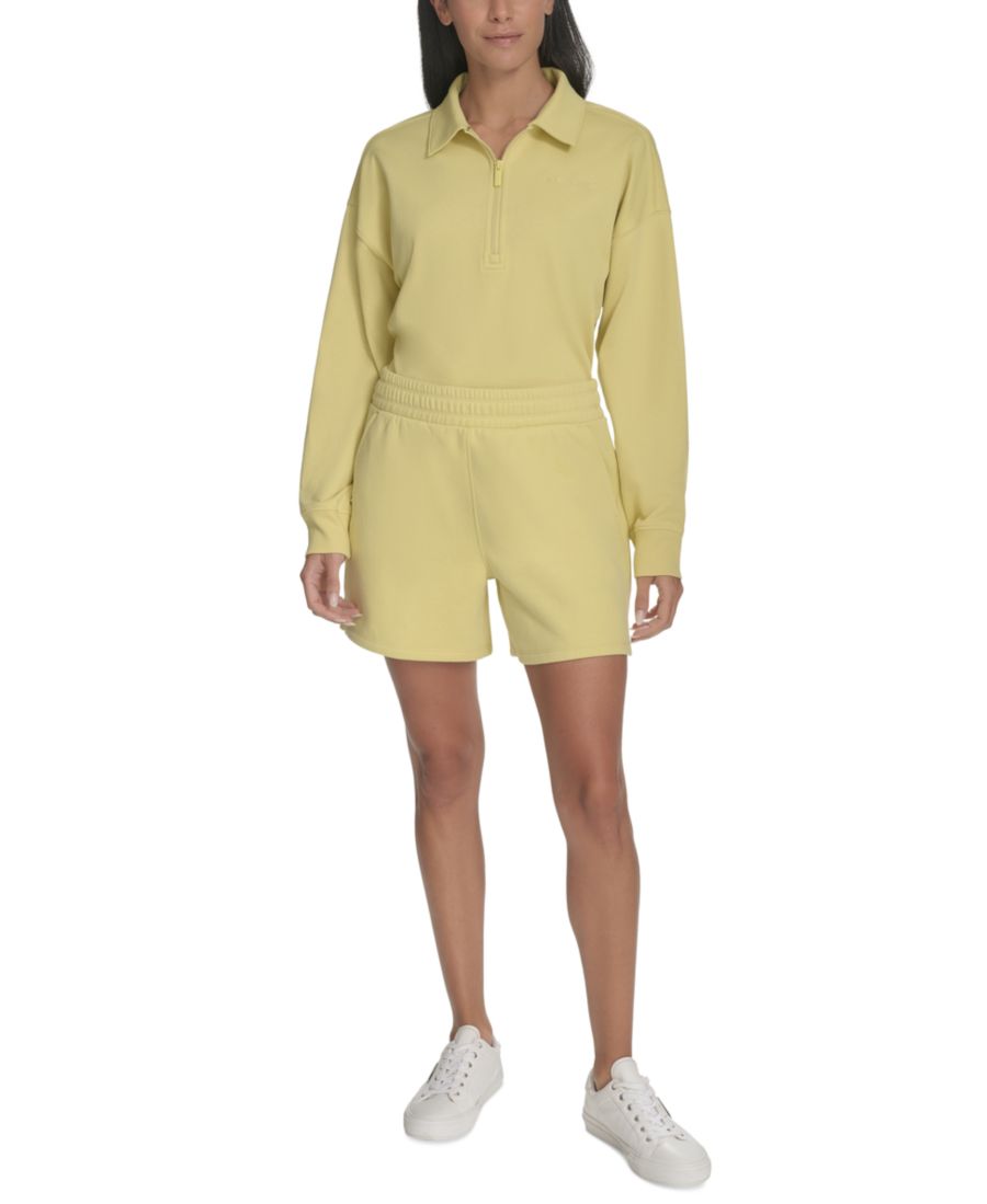 

Женские шорты миди с присборенным поясом Calvin Klein, Muted Lime