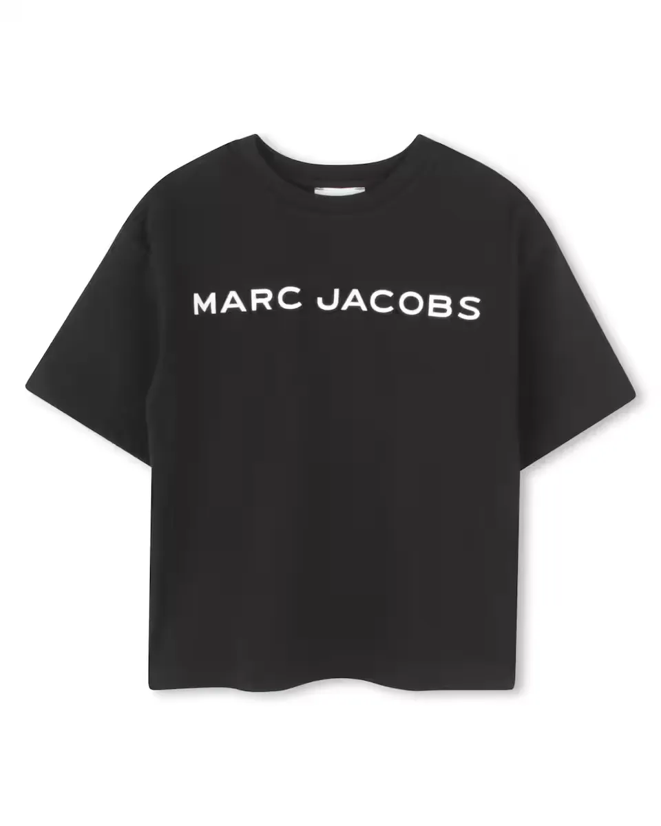 

Футболка из хлопка для мальчиков с короткими рукавами Marc Jacobs, чёрный