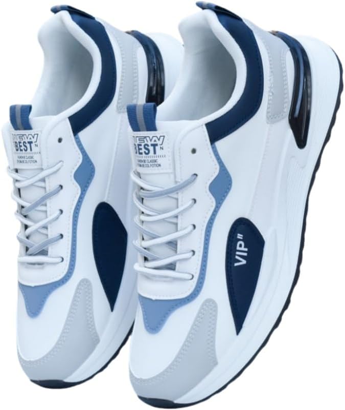 

Мужские повседневные спортивные кроссовки с резиновой подошвой, противоскользящие и прочные, подходят для ежедневного использования на улице Clolinde, белый