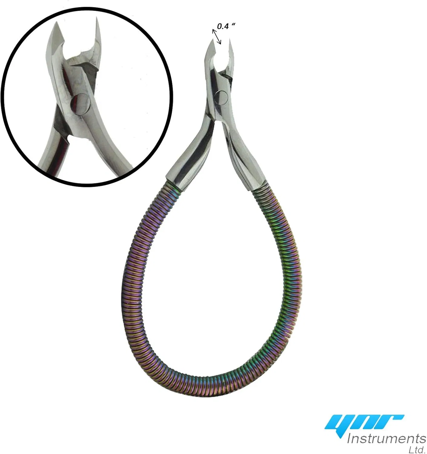 Кусачки для кутикулы YNR Grip and Snip Spiral Spring Grade SS, титановые Ynr