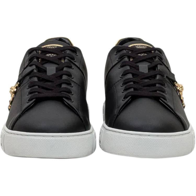 VERSACE Мужские кроссовки Medusa Low top для скейтбординга черные — фото 4