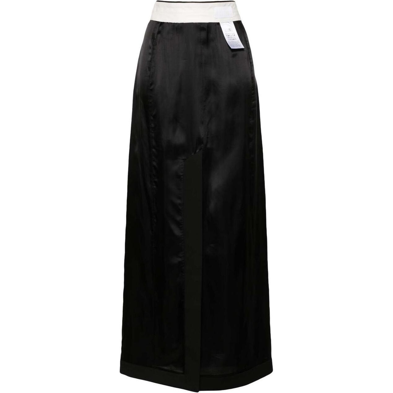 

Повседневная длинная юбка женская черная Mm6 Maison Margiela