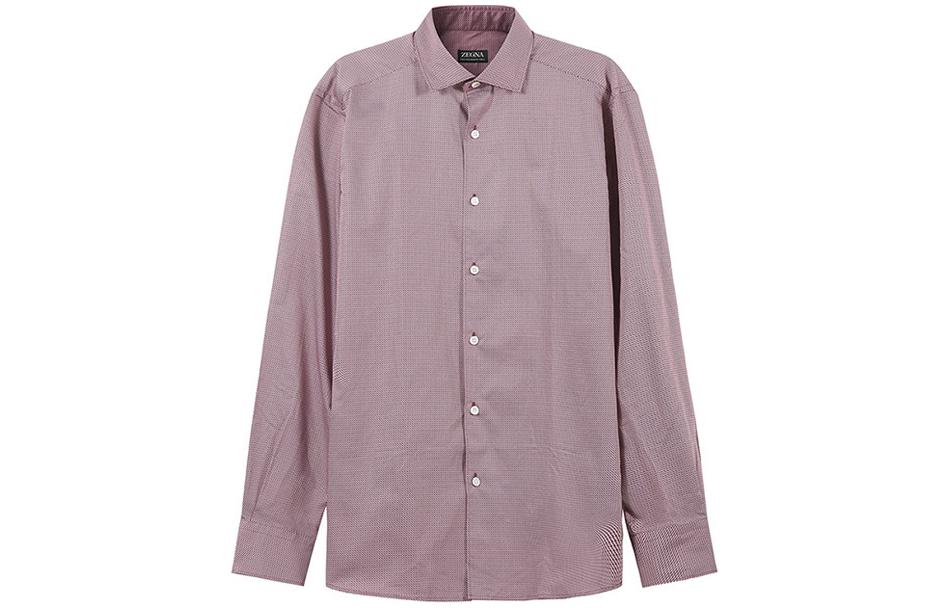 

Рубашка Zegna мужская тёмно-бордовая Ermenegildo Zegna