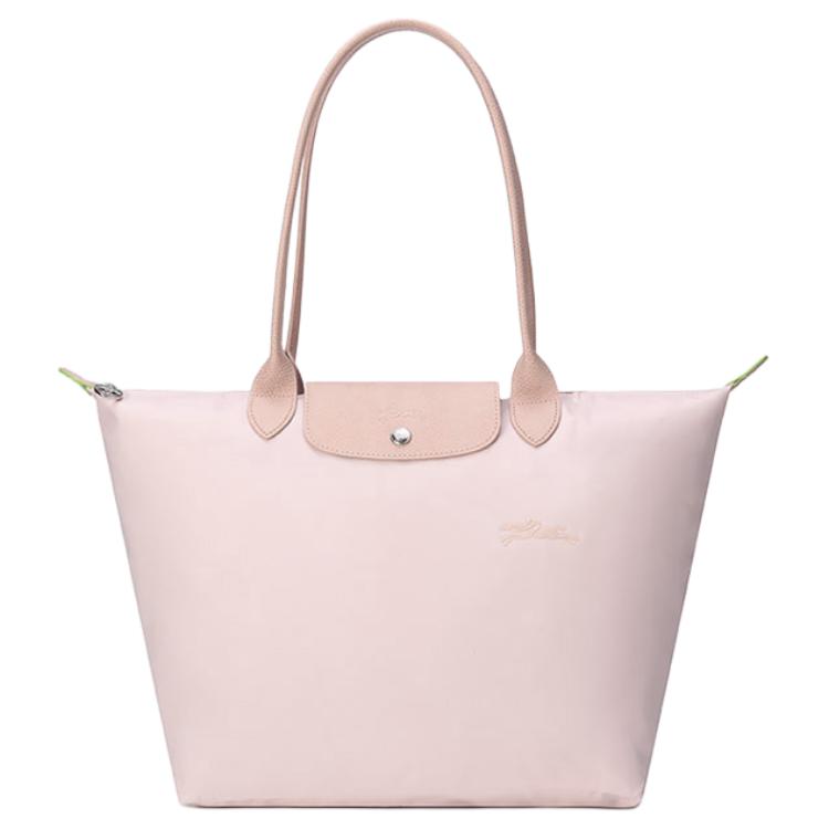 

LONGCHAMP Сумка-шоппер Le Pliage Green Canvas с кожаными вставками