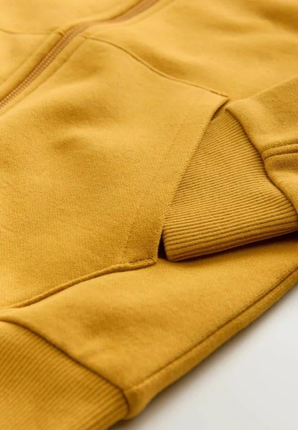 Толстовка с капюшоном, стандартного кроя, на молнии. Next, Ochre Yellow — фото 3