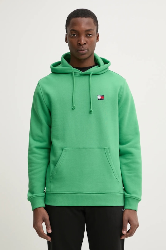 

Хлопковая толстовка Tommy Jeans, зеленый