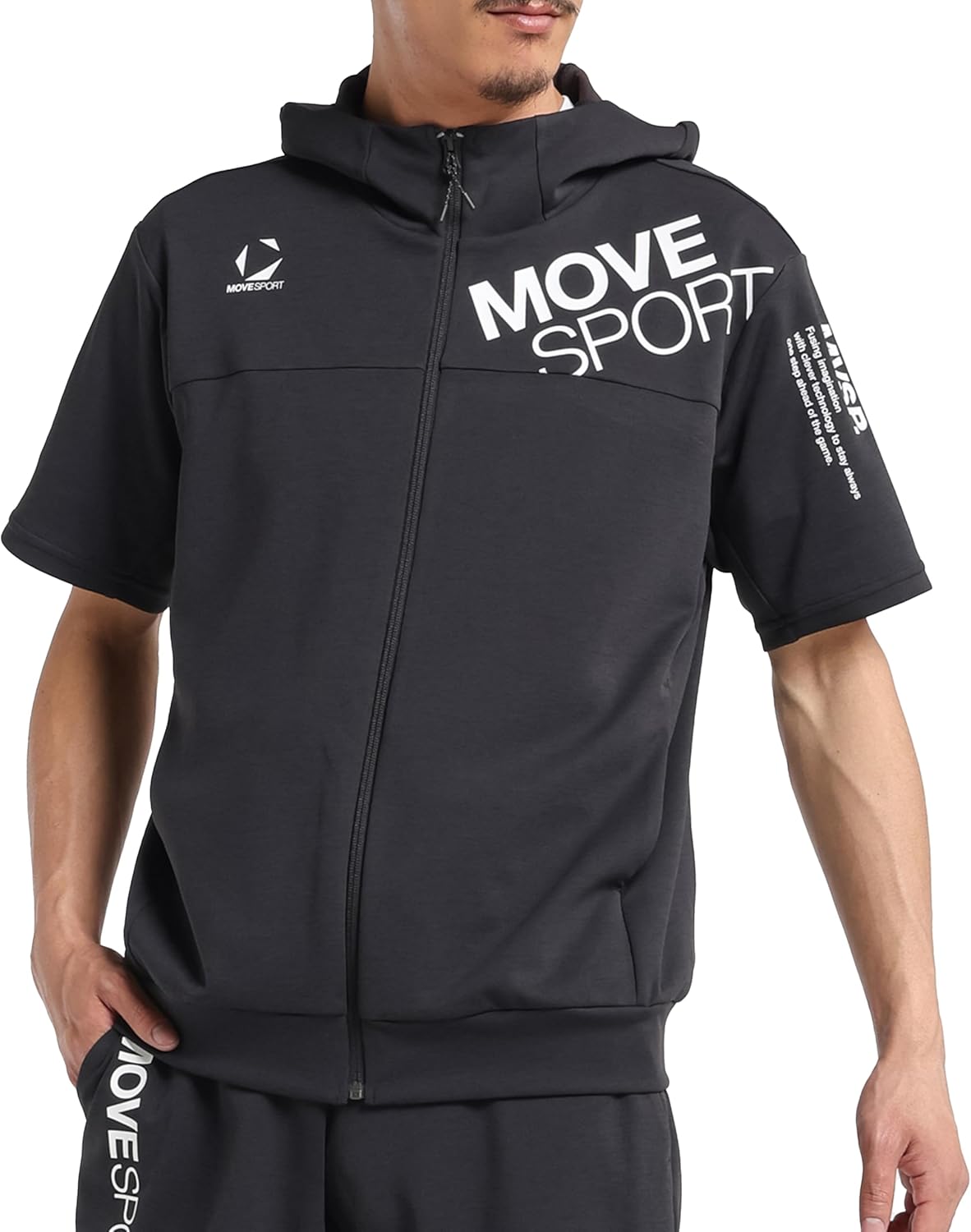 

Мужская футболка Move Sports Jersey Cloth Descente с коротким рукавом и защитой от солнца Movesport