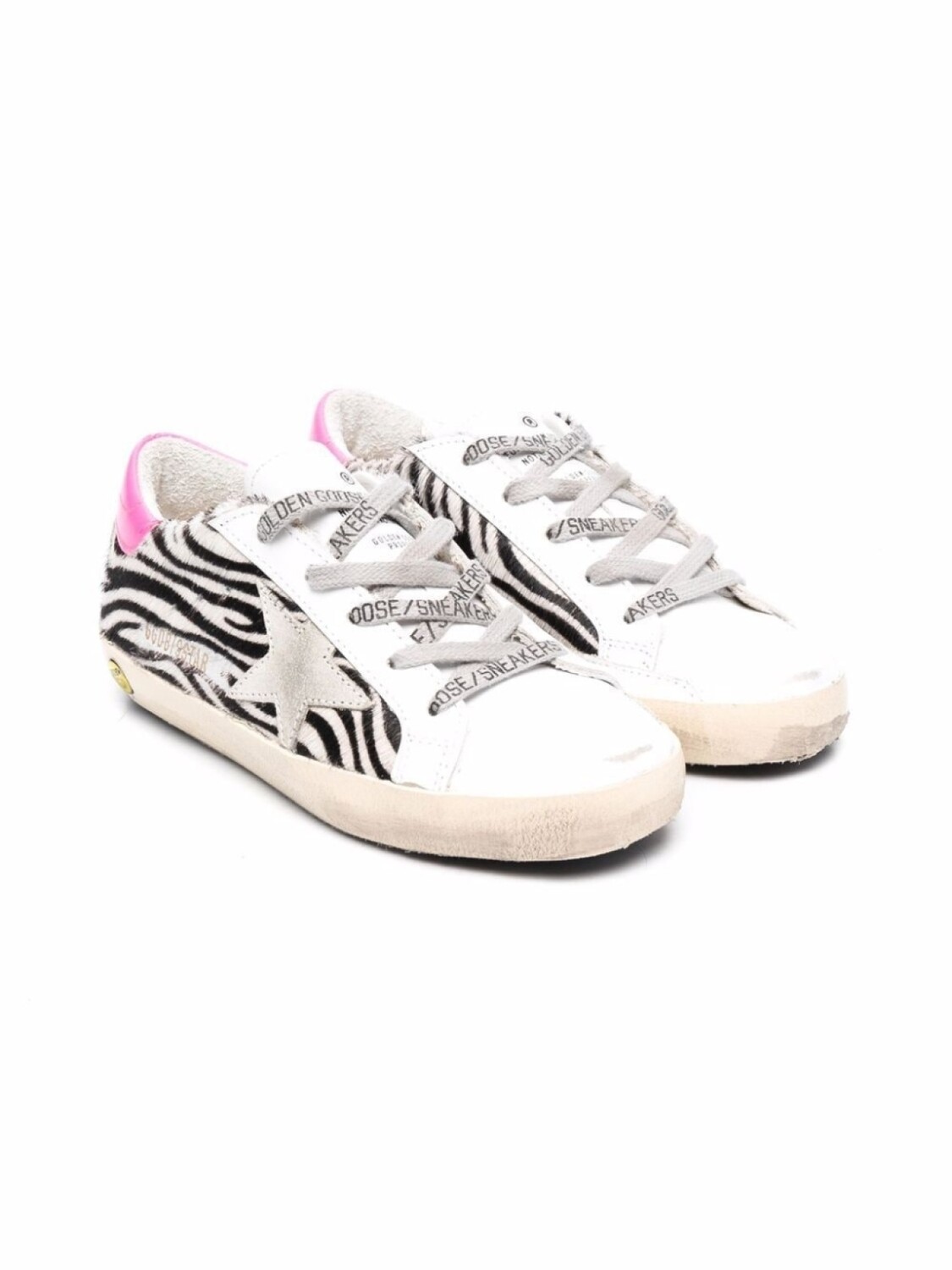 

Golden Goose Kids кеды с нашивками, белый
