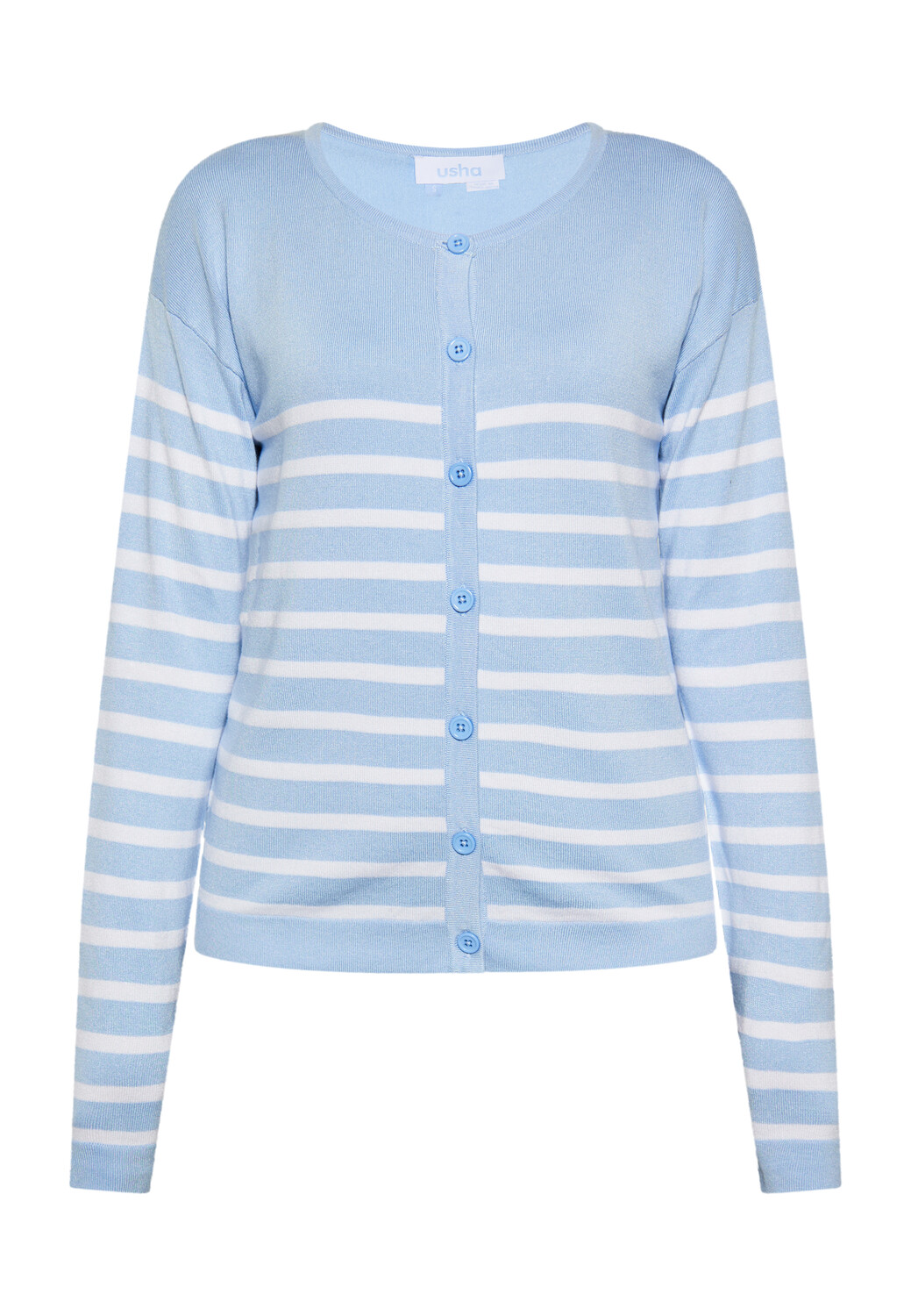 

Толстовка usha BLUE LABEL Cardigan, цвет HELLBLAU WEISS