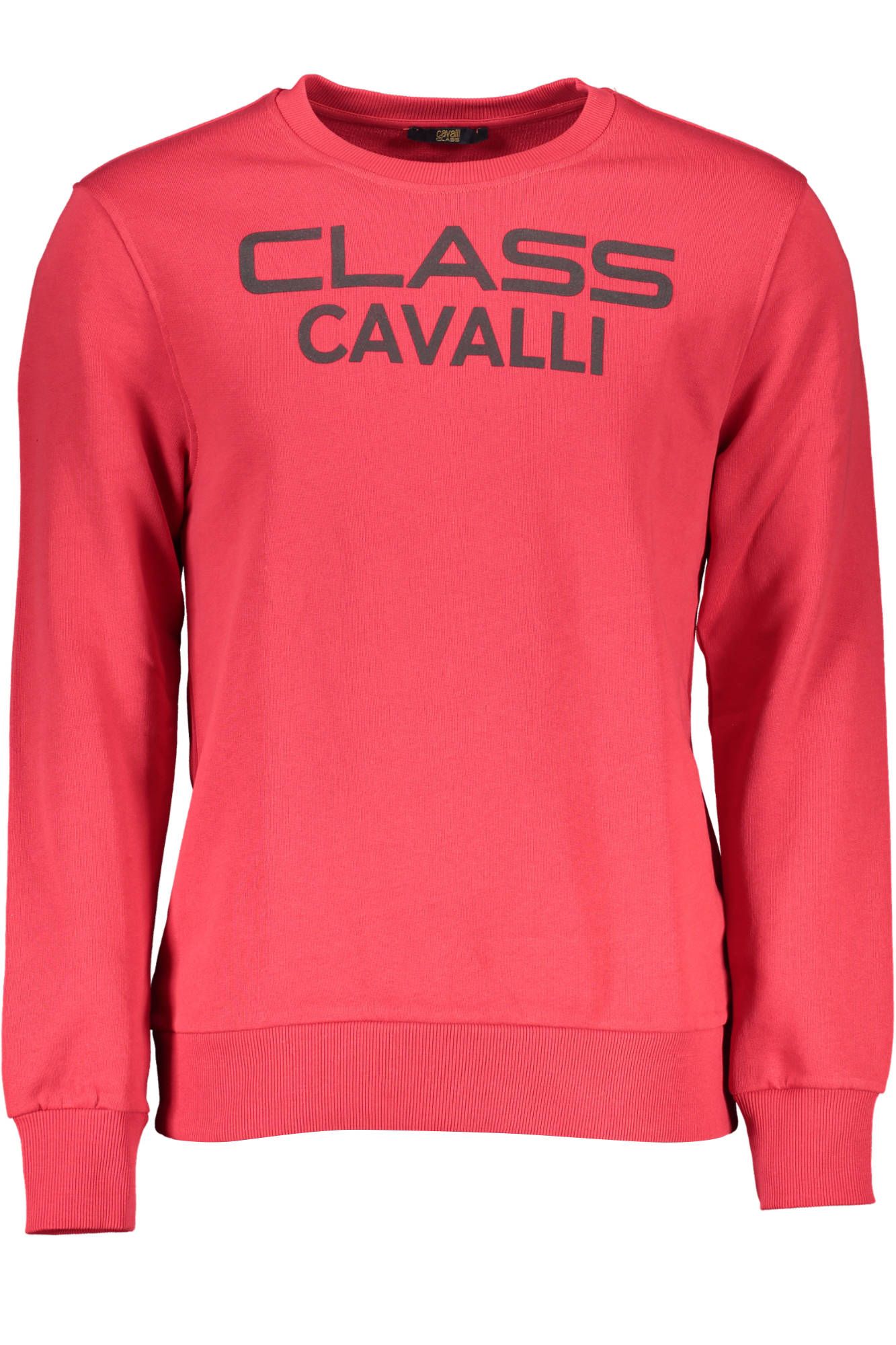 

Красный хлопковый мужской свитер cavalli CLASS