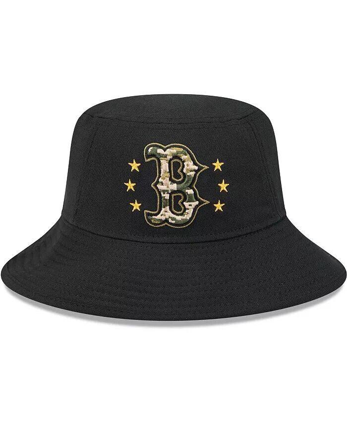 

Мужская черная панама Boston Red Sox 2024-Armed Forces Day New Era