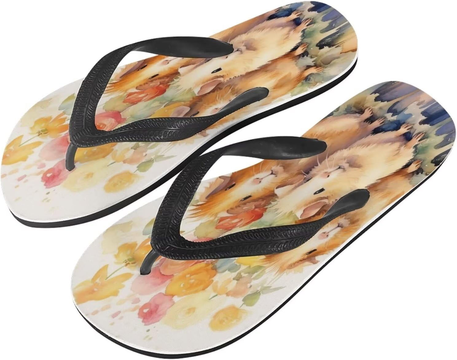 

Женские сандалии Semiouray с черепом, классические мужские шлепанцы с животным и цветочным принтом, мягкая удобная модель для ванной, унисекс, Guinea Pig