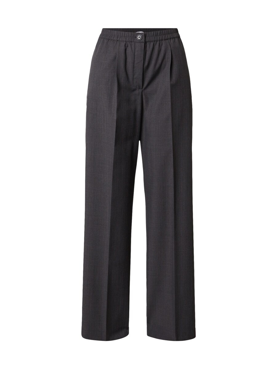 

Брюки со складками спереди Samsøe Samsøe Loose fit Pleat-Front Pants Tove, темно-серый