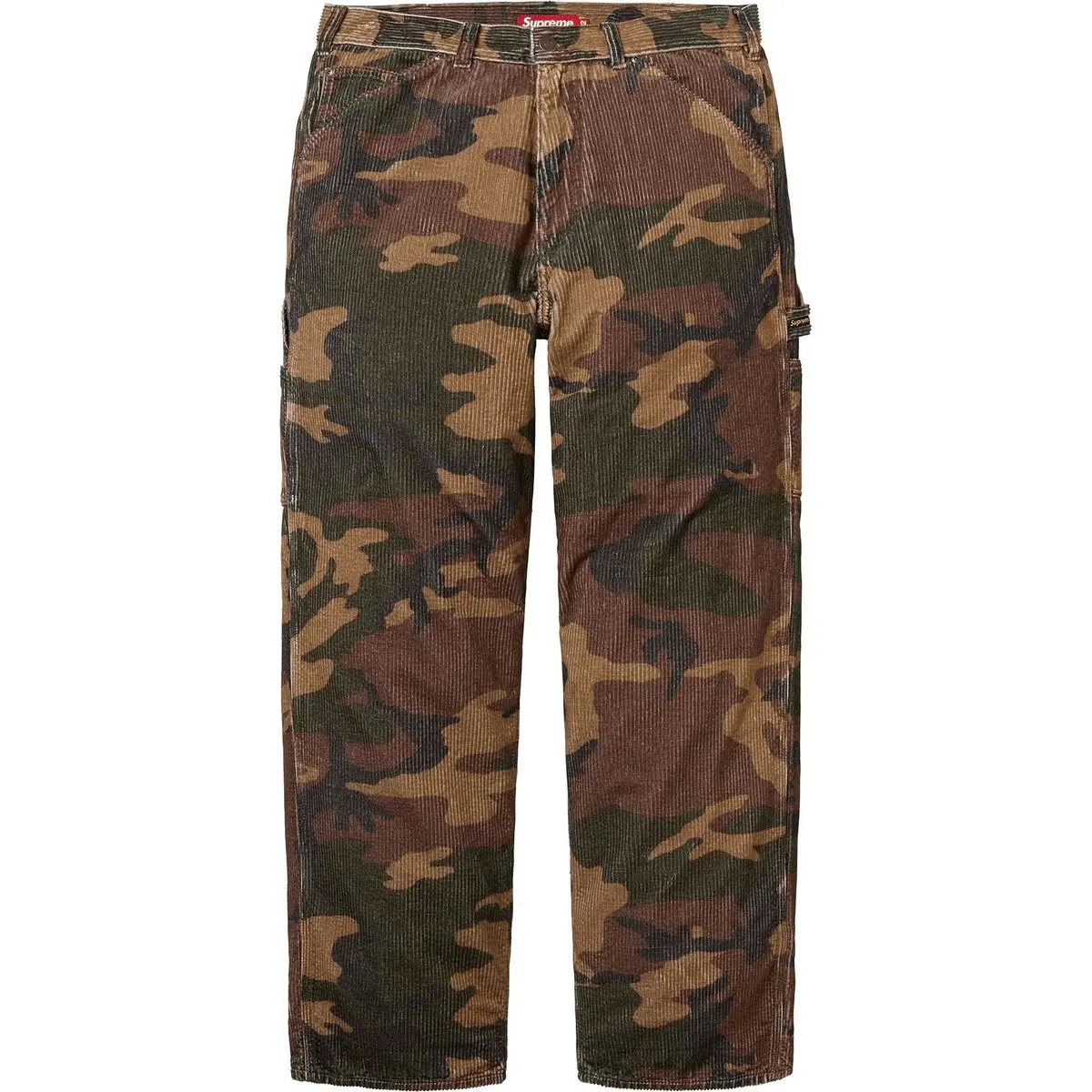 FW25 WEEK18 Широковорсовые вельветовые брюки Painter Pant Casual Unisex Supreme, черный — фото 2